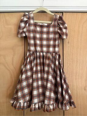 Girlhood Plaid Mod Twirl Dress Size 7